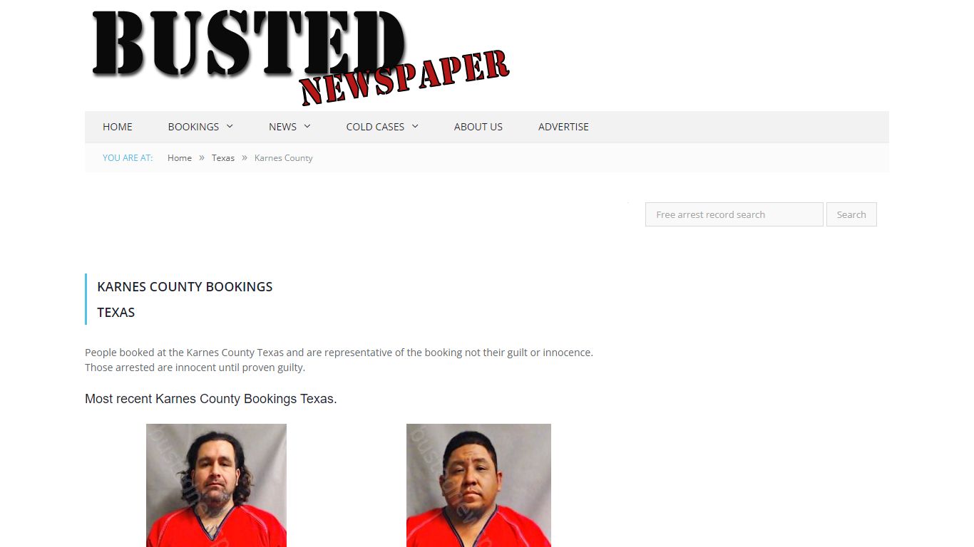 Karnes County, TX Mugshots - BUSTEDNEWSPAPER.COM