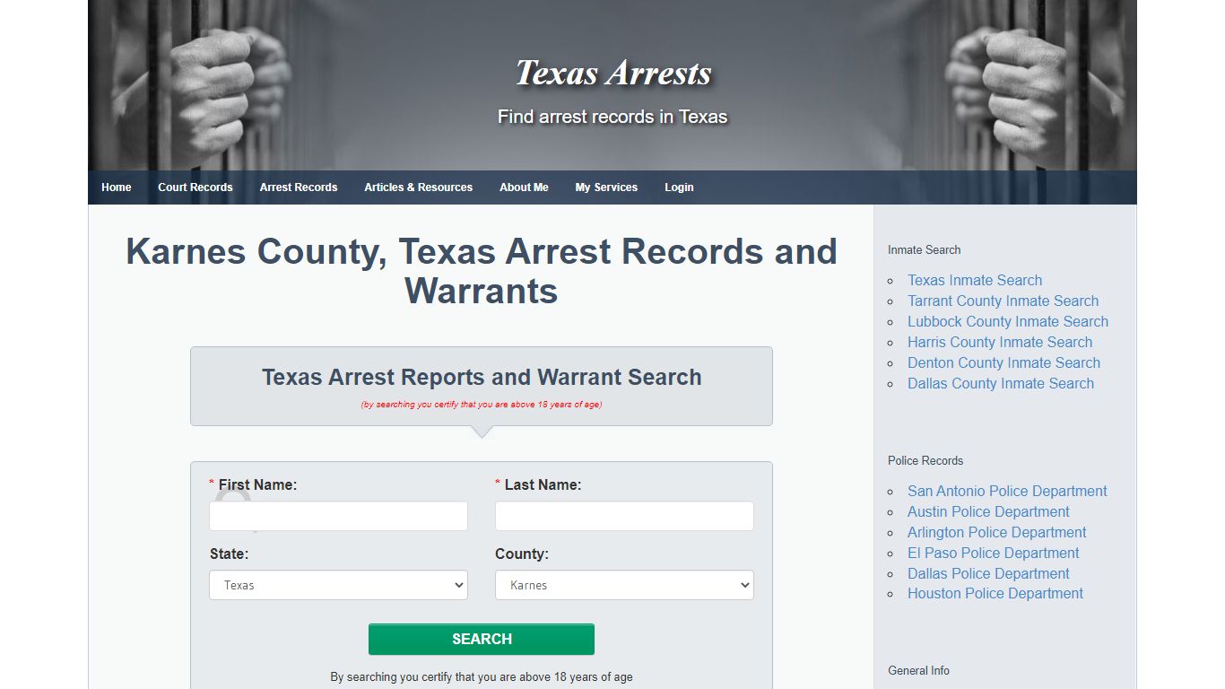 Karnes County, Texas Arrest Records and Warrants