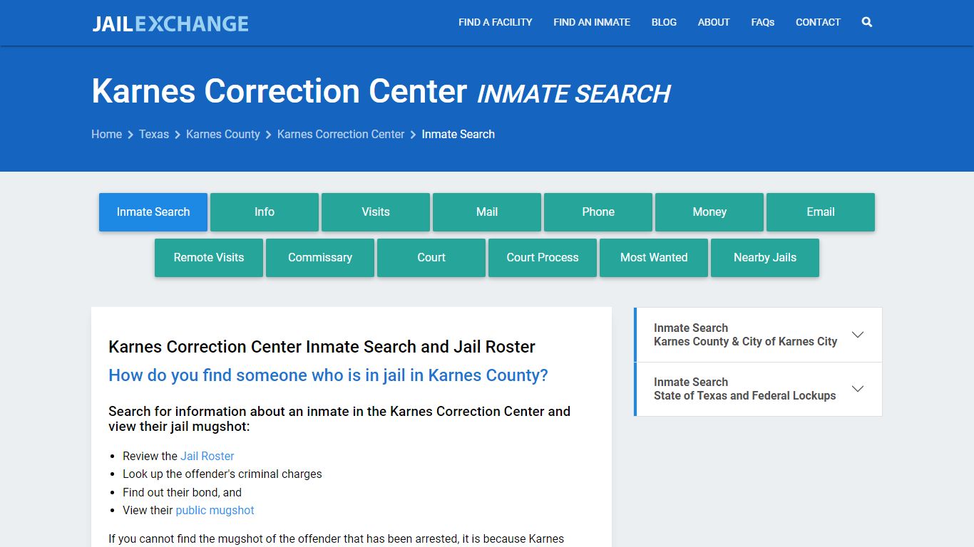 Karnes Correction Center Inmate Search - Jail Exchange